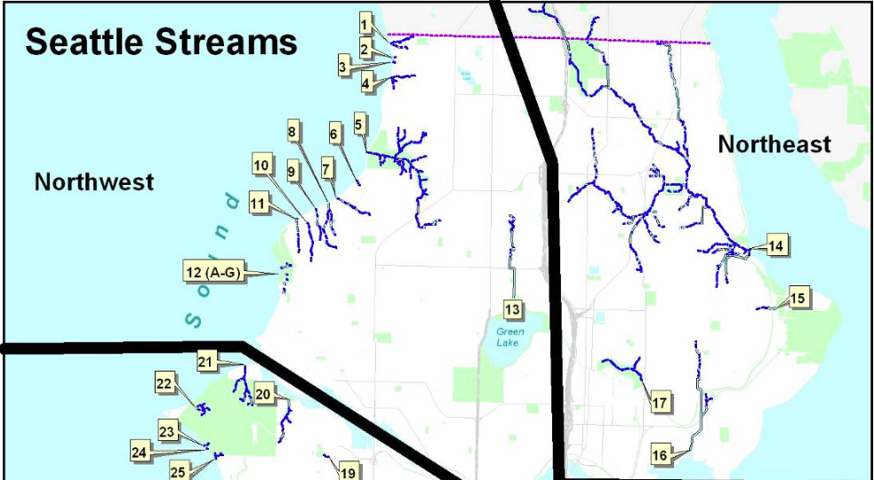 Northwest and Northeast Streams